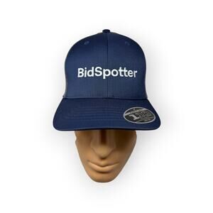 NEW Puma SE Bidspotter Farming Industrial Auctions Cap Trucker Mesh Hat Blue